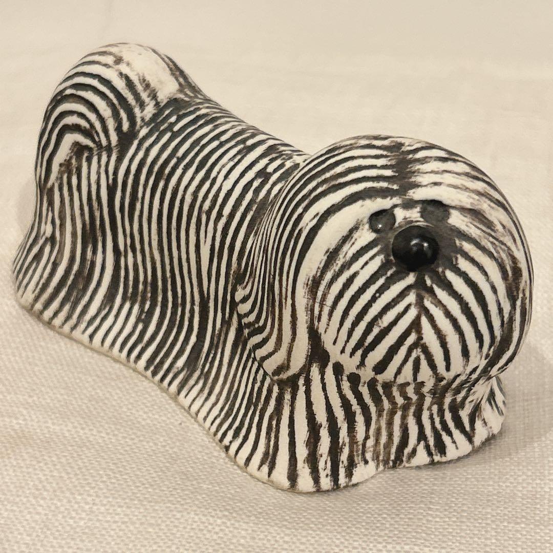 Lisa Larson リサ・ラーソン　犬マルチーズ　リサラーソン置き物オブジェ