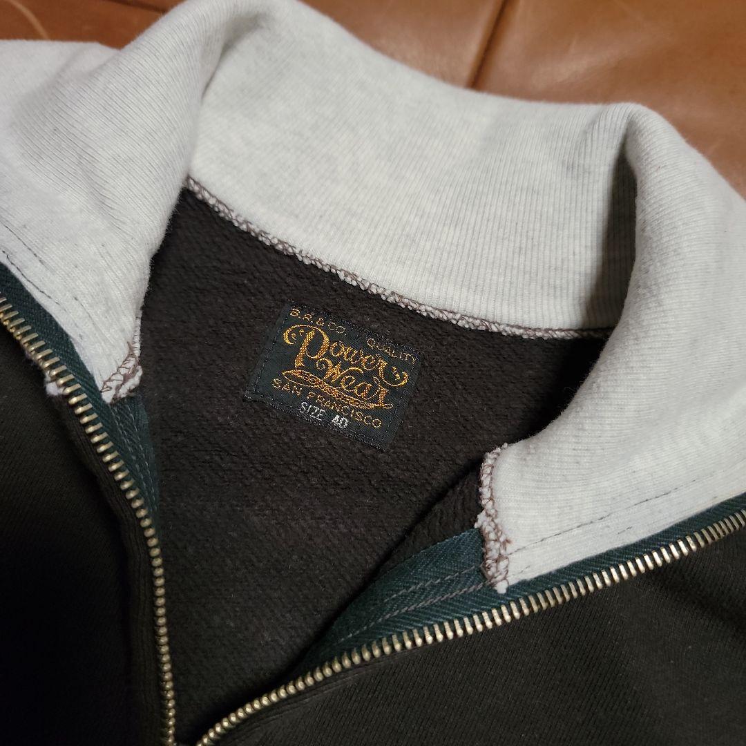 フリーホイーラーズ ハーフジップ スウェットシャツ　ブラック