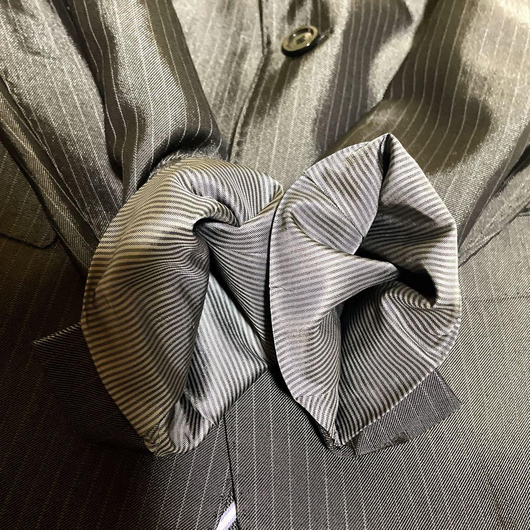 未使用級☆バーバリーブラックレーベル☆スーツセットアップ☆チャコールグレー☆M