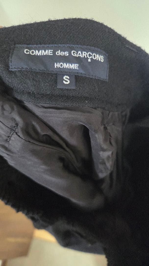 COMME des GARÇONS HOMME ブラック スラックス S