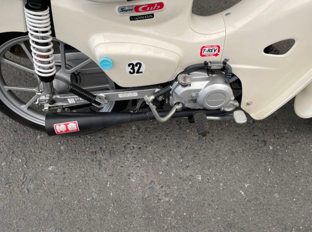 スーパーカブ110 JA59 メガホンマフラー JA10流用 美品 送料込