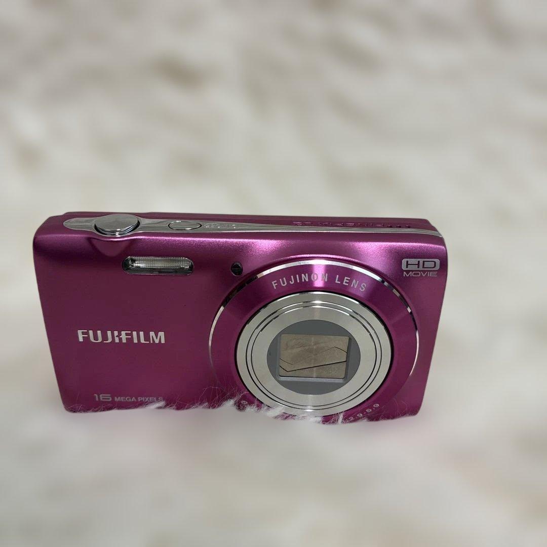 【美品】FUJIFILM FinePix JZ250 ピンク コンデジ 動作確認