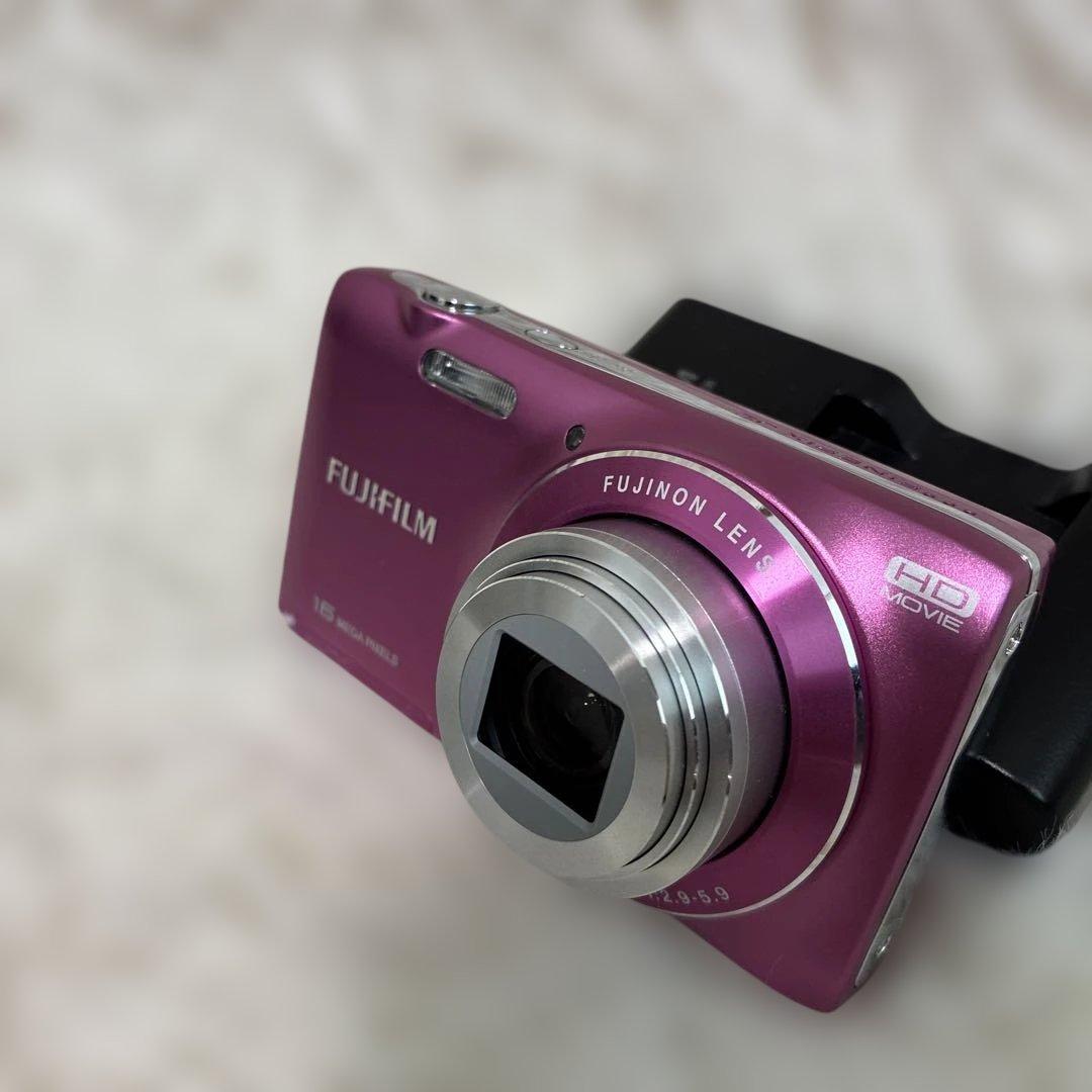 【美品】FUJIFILM FinePix JZ250 ピンク コンデジ 動作確認