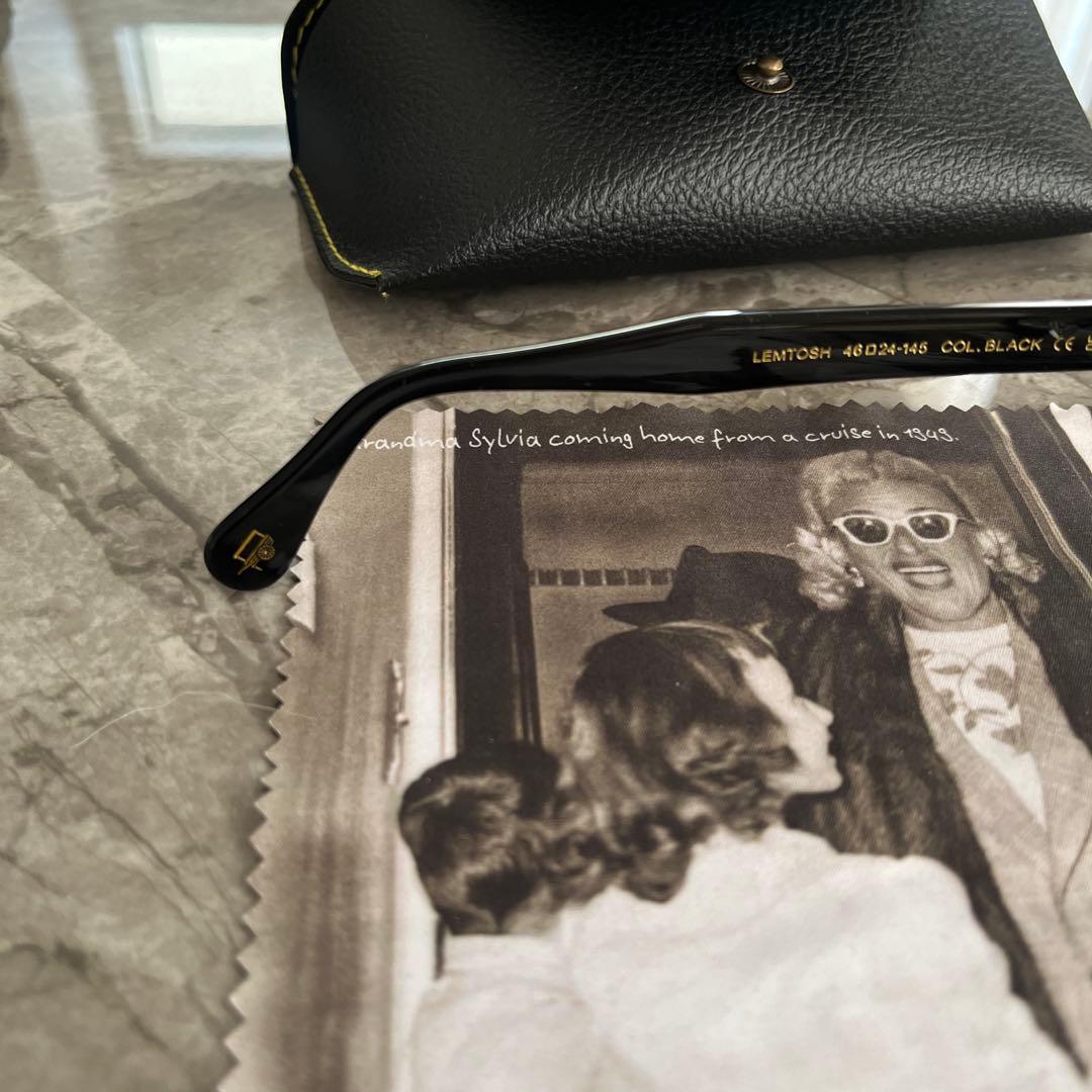 モスコット　MOSCOT レムトッシュ　ブラック　46 ノーズパッド