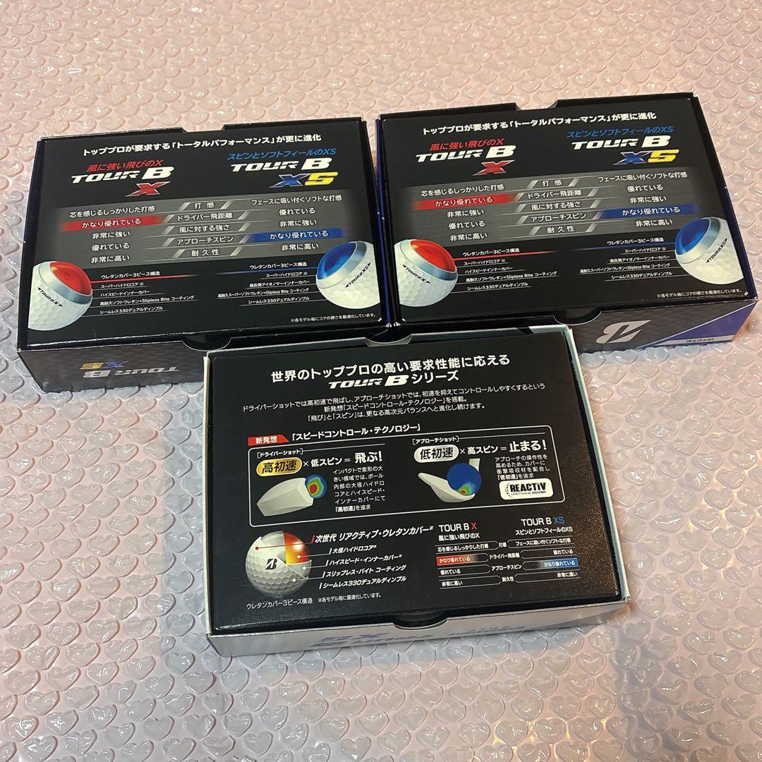 i*k様 ブリヂストン TOUR B XS ゴルフボール 3ダース(36個)セッ