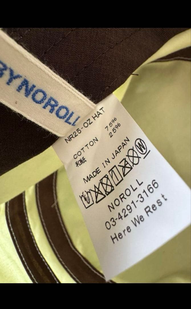 帽子 noroll 25ss OZ HAT