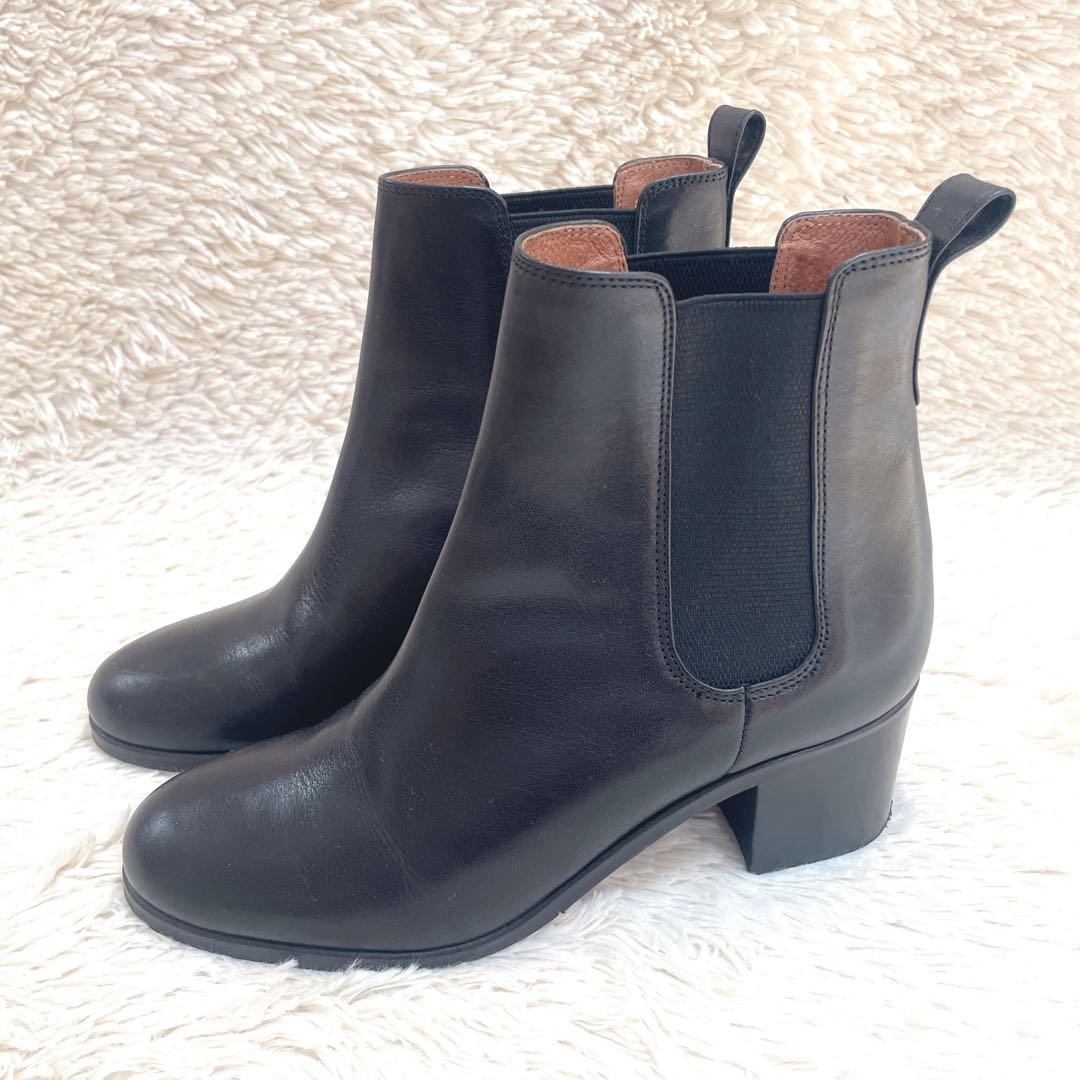 ♡極美品♡ マーガレットハウエル　サイドゴア　ブーツ　ショートブーツ　レザー　黒
