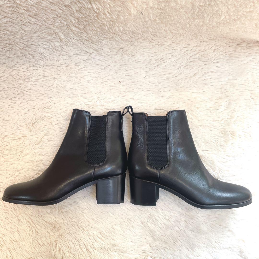 ♡極美品♡ マーガレットハウエル　サイドゴア　ブーツ　ショートブーツ　レザー　黒