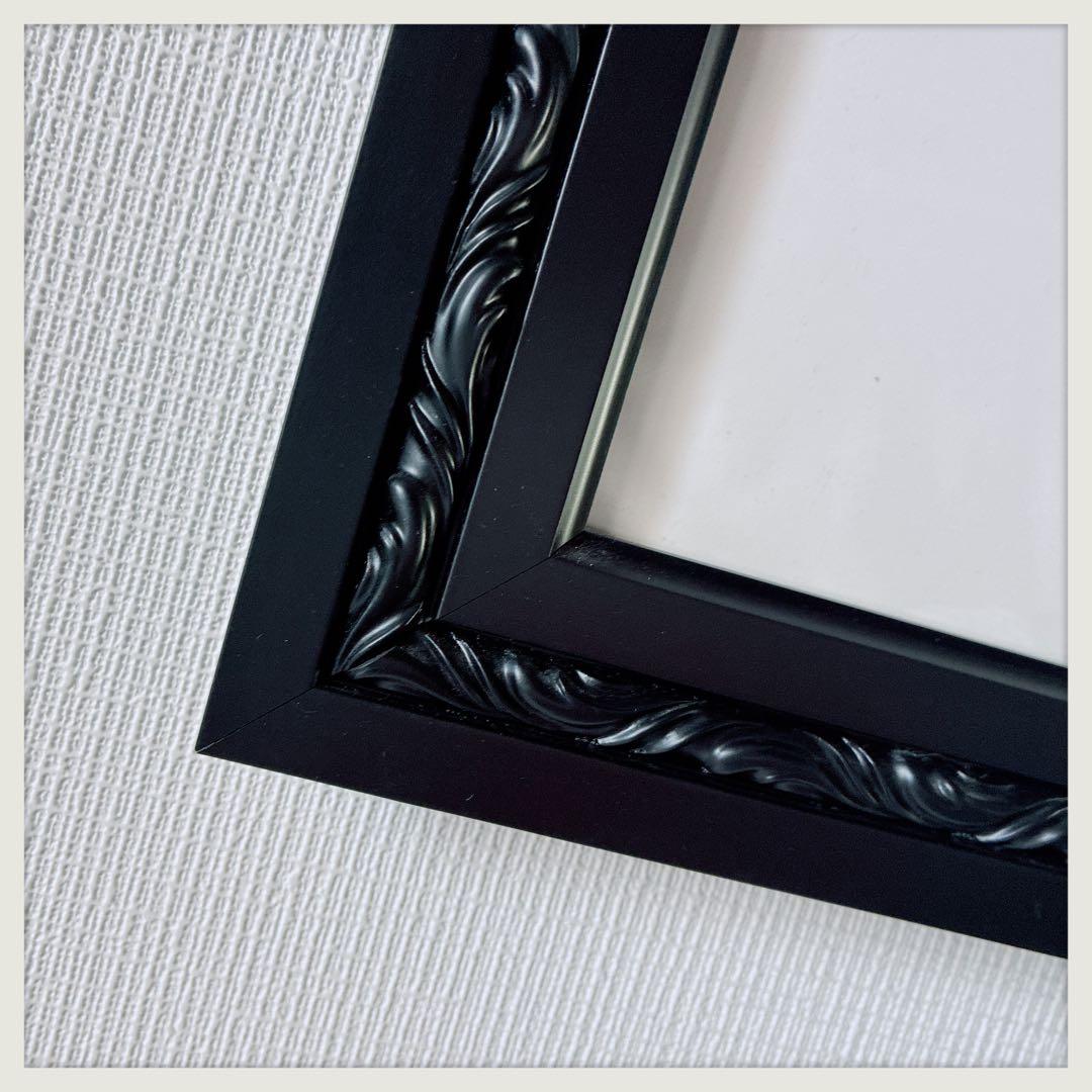 BJORNWIINBLAD シルエット春の絵 シックな黒の特別な額に入れて