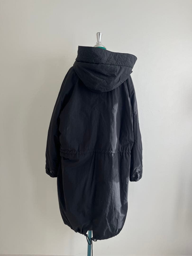 ZARA ブラック モッズコート　キルティングインナー付き