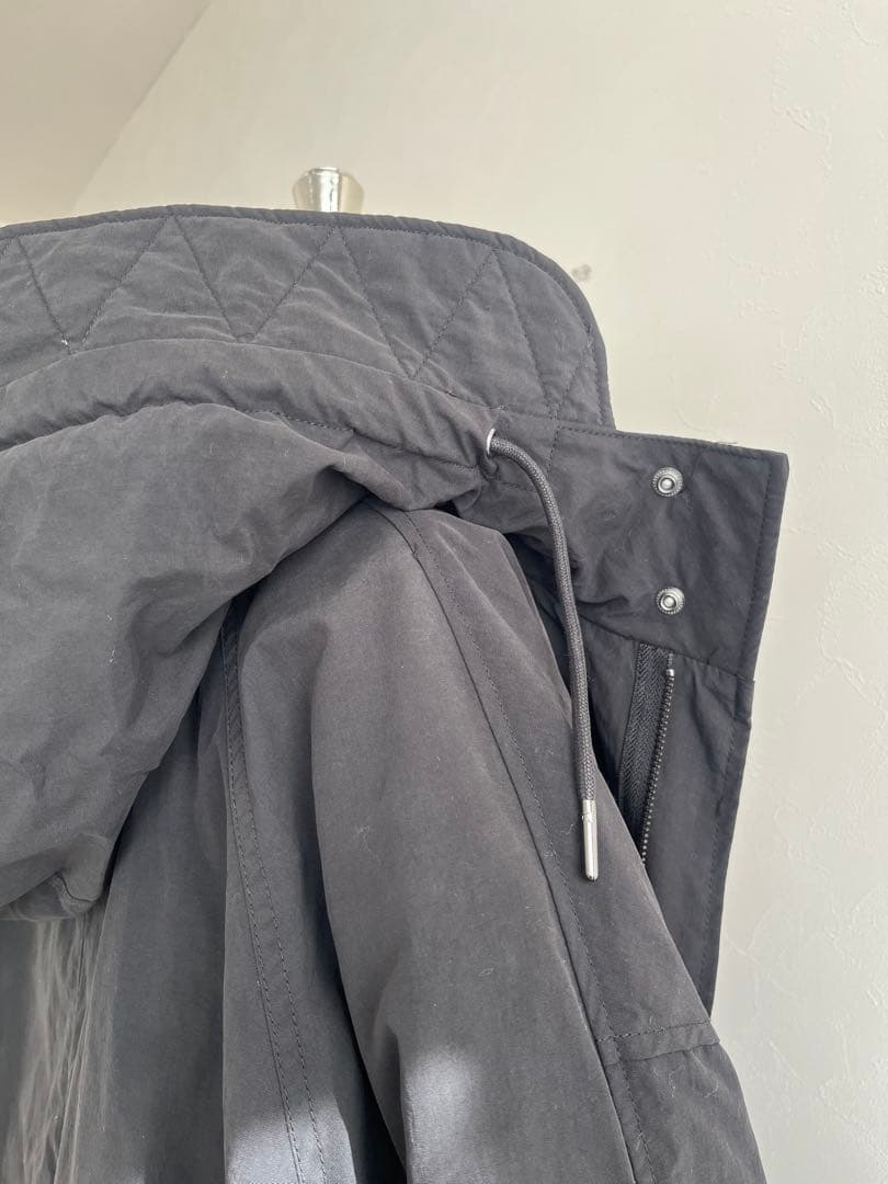 ZARA ブラック モッズコート　キルティングインナー付き