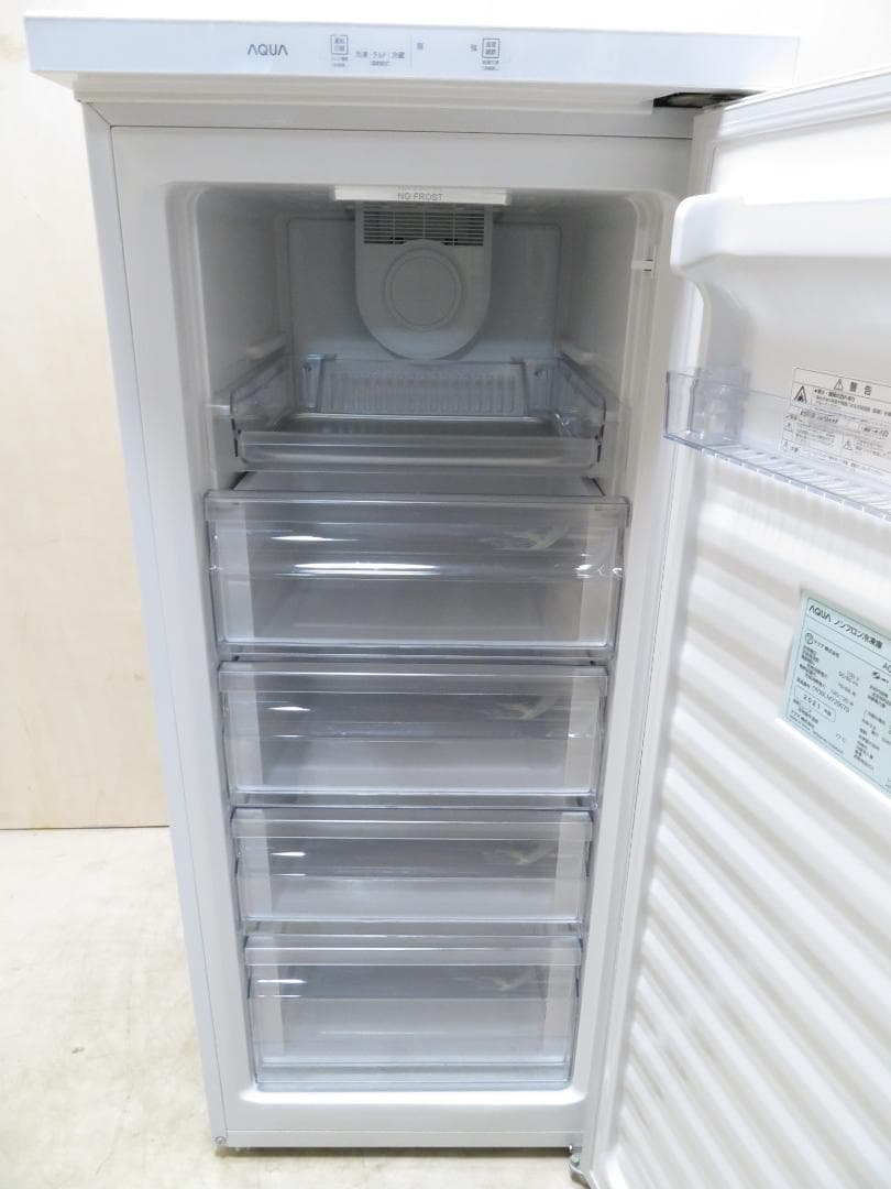 名古屋市内 近郊送料無料 AQUA 2021年製 1ドア 冷凍庫 134L