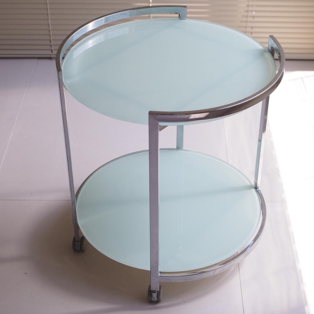 pool table / ガラステーブル 2段 キャスター付