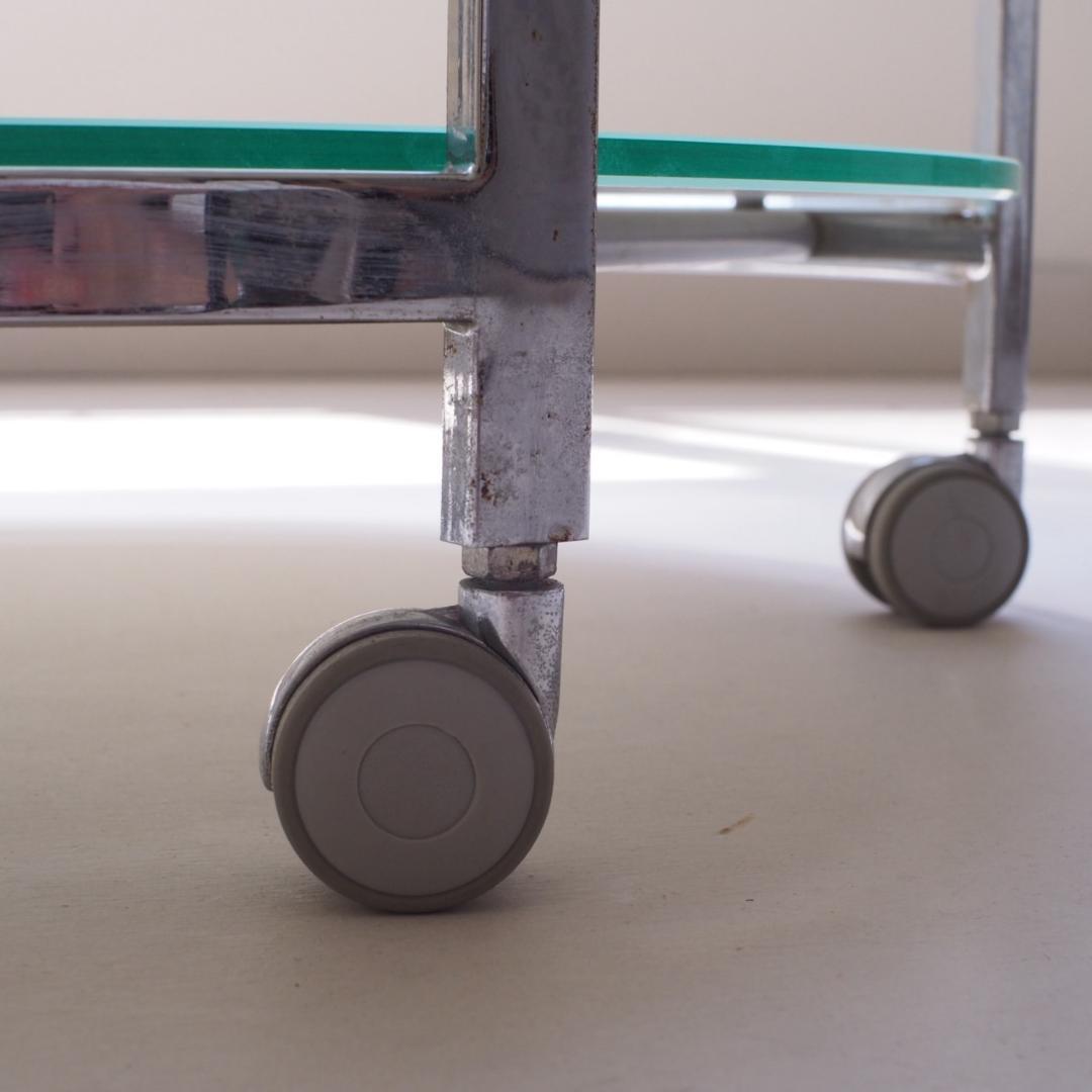 pool table / ガラステーブル 2段 キャスター付