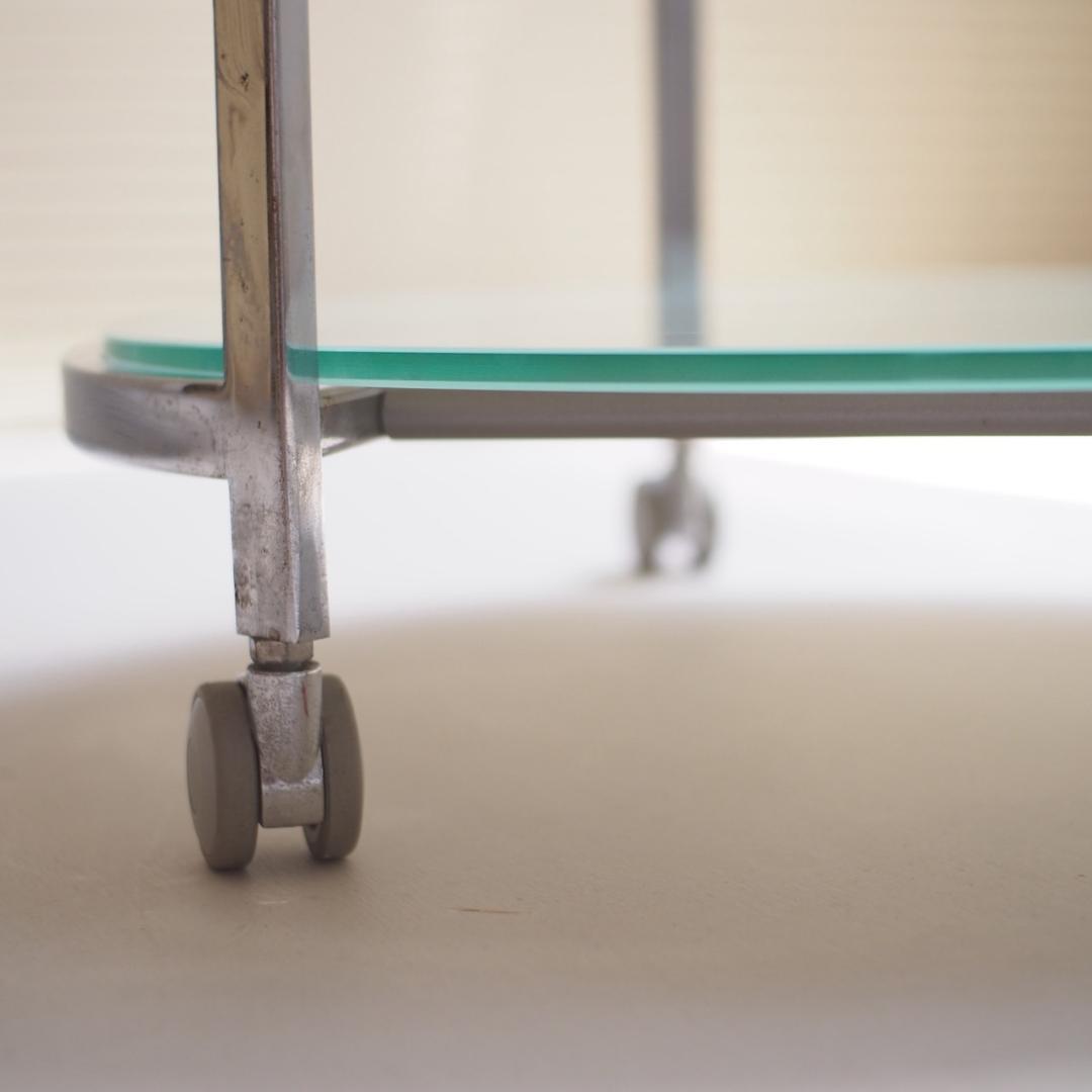 pool table / ガラステーブル 2段 キャスター付