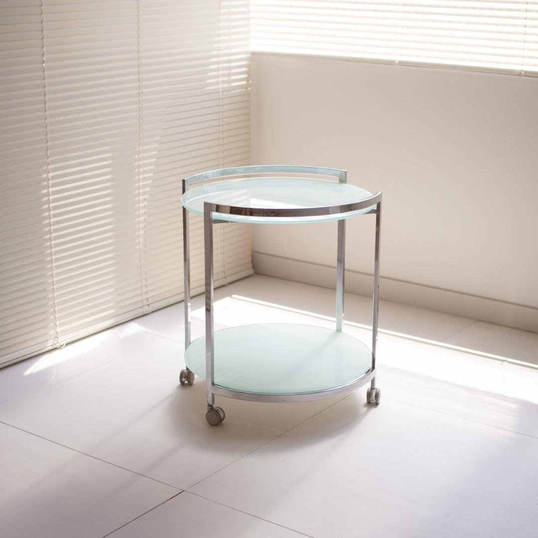 pool table / ガラステーブル 2段 キャスター付