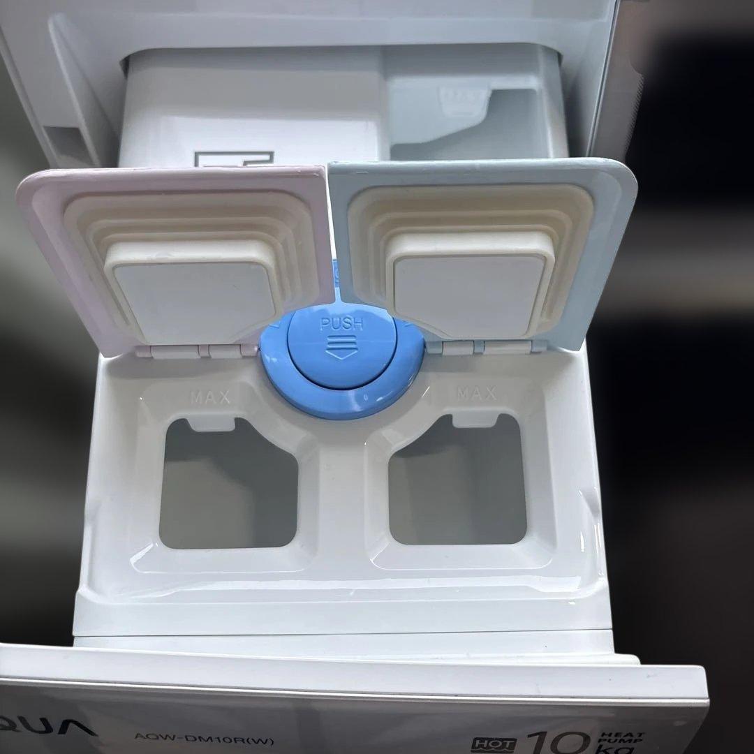 美品/2025年製/AQUA/ドラム式洗濯機/AQW-DM10R-R/10kg