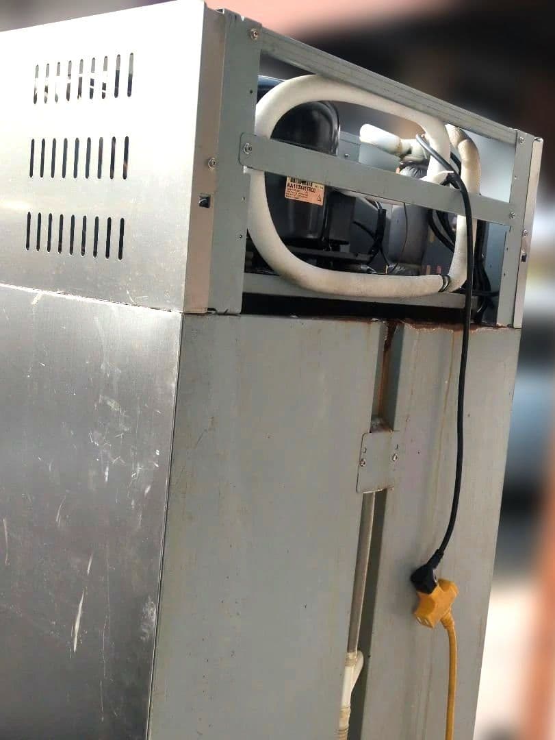 SANYO ステンレススチール 2ドア業務用冷蔵庫