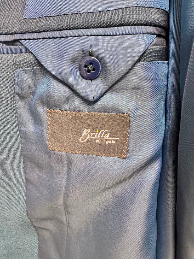 ブリッラペルイルグスト 46 スーツ ネイビー シングル ビームスエフ