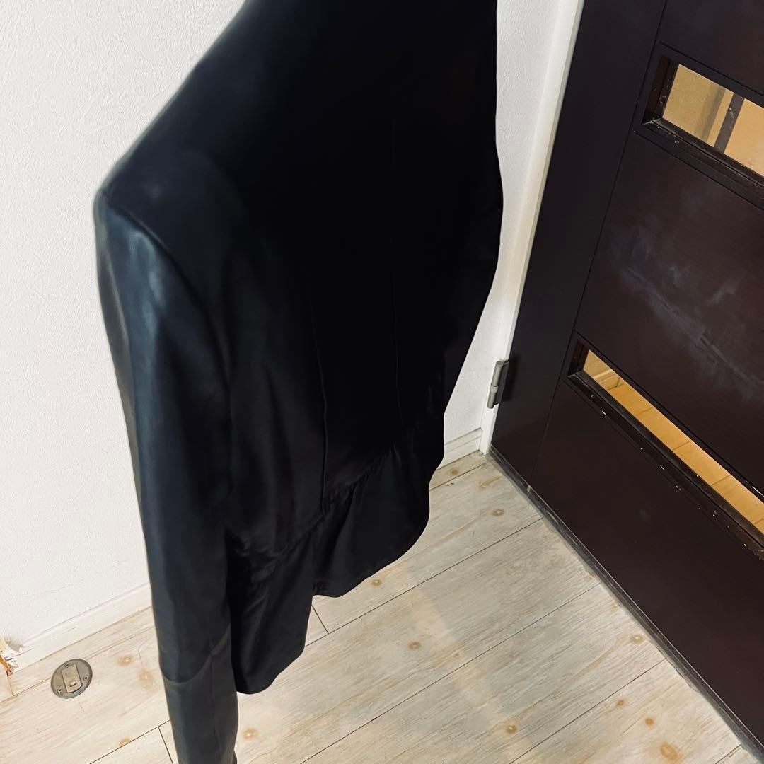 新品☆ ANAYI ラムレザー ぺプラムジャケット/セオリー、23区、ロペ