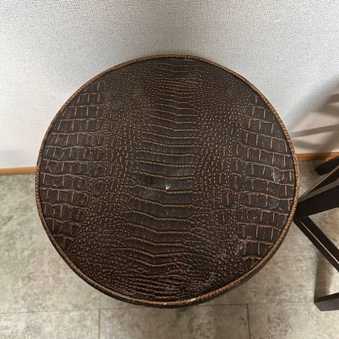 ꧁ヴィンテージ家具꧂カウンタースツール2脚 ハイチェア バー いす イス 椅子