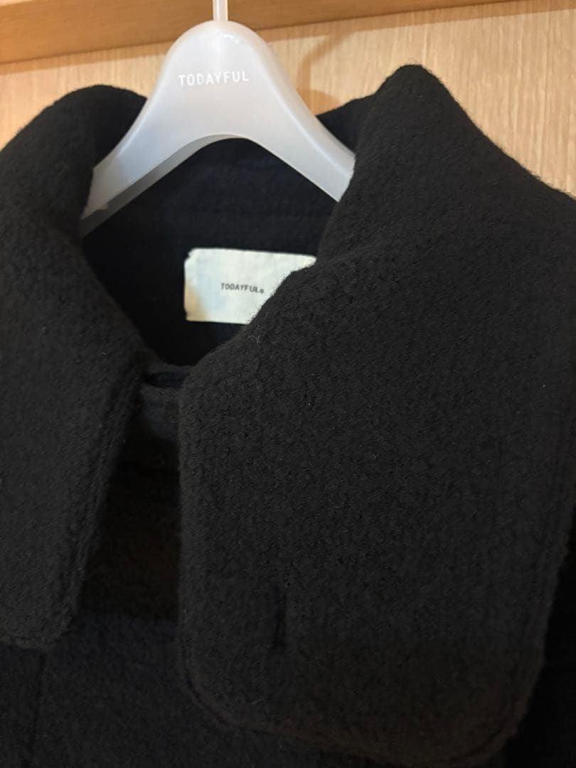 1回着用:TODAYFUL Standcollar Boucle Jacket