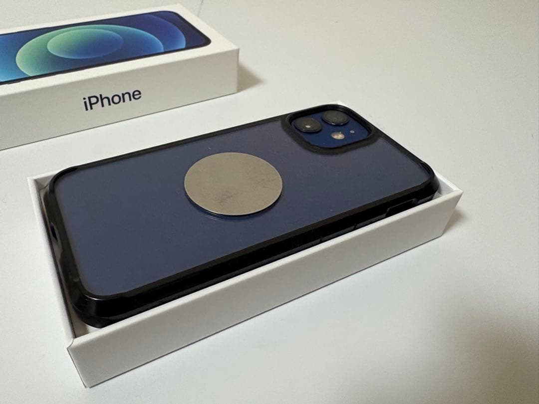 Apple iPhone 12 mini 64GB青 ケース付き 美品