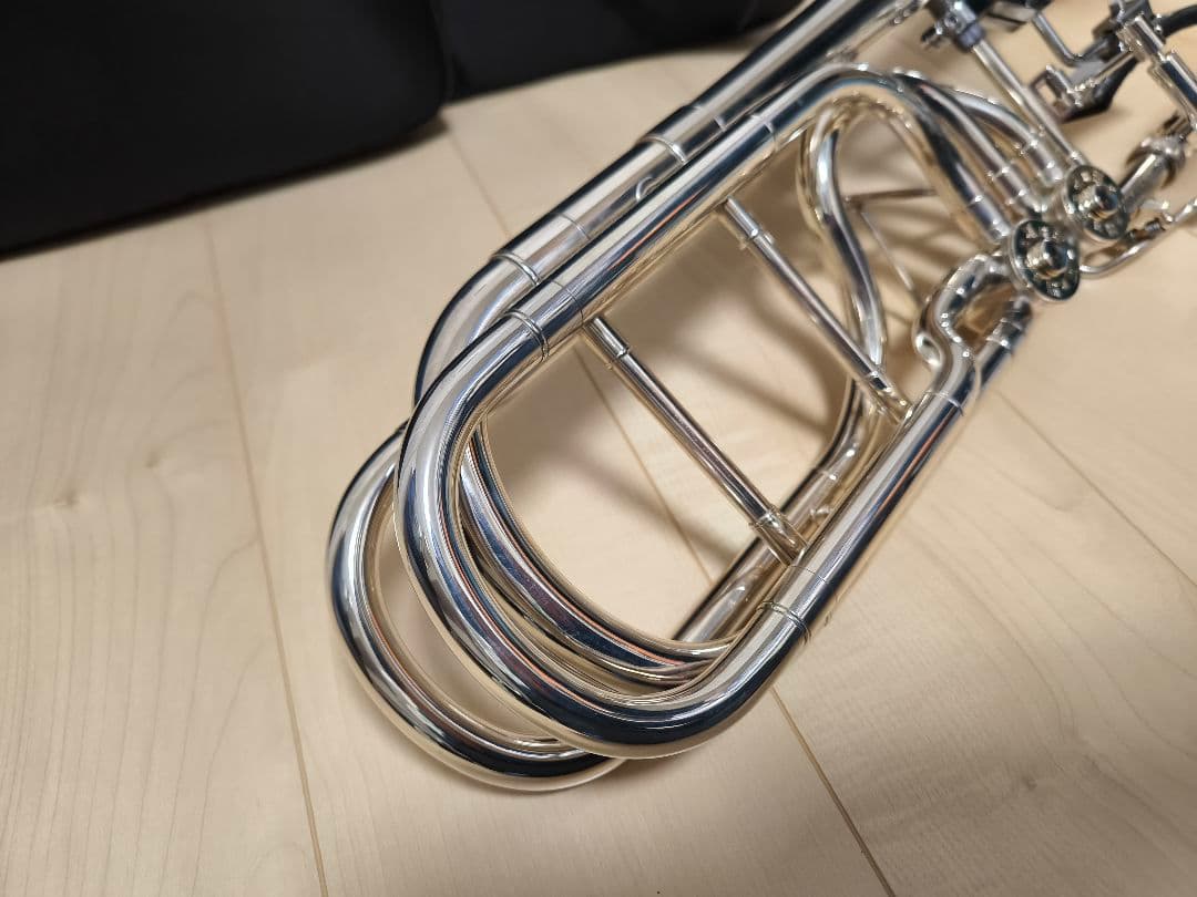 ぱ*ー様 JohnPacker バストロンボーン ダブルロータリー シルバー マ