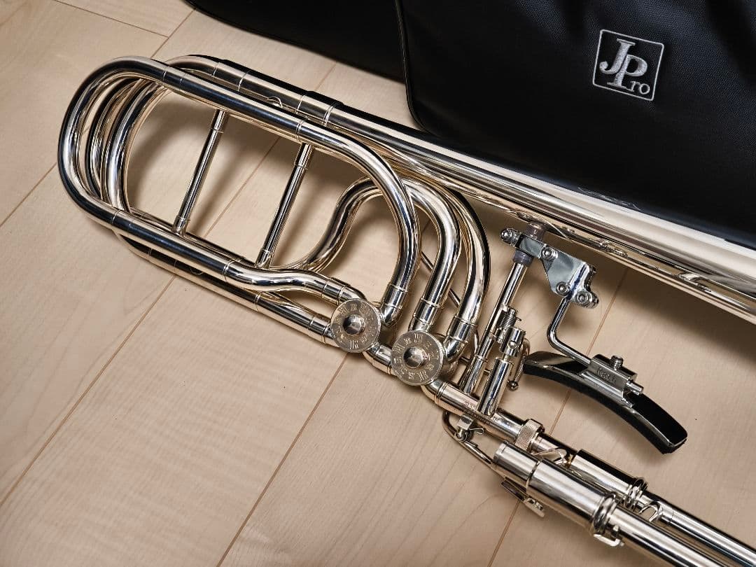 ぱ*ー様 JohnPacker バストロンボーン ダブルロータリー シルバー マ