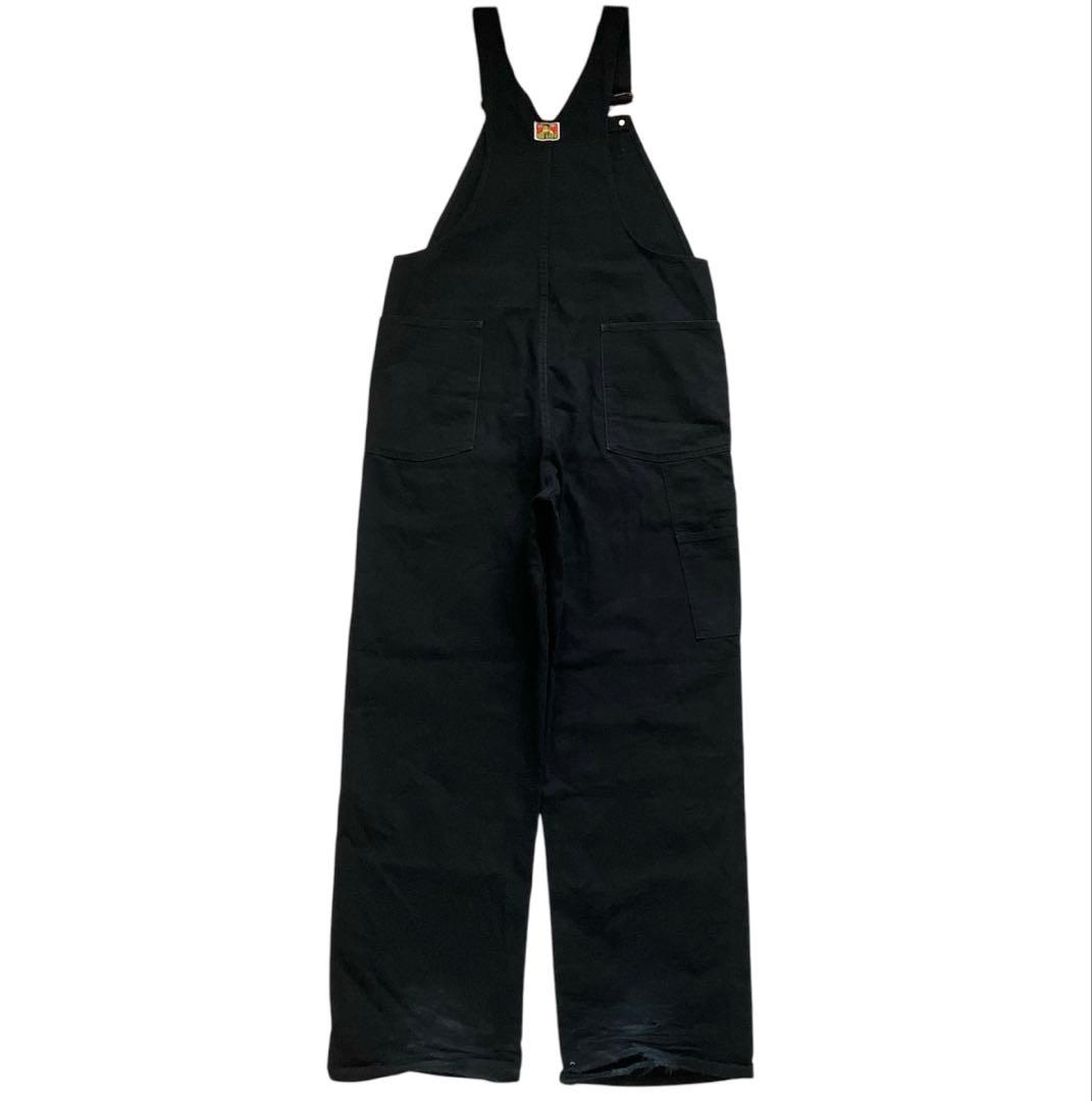 USA製90s BEN DAVIS ブラックダック地オーバーオール アメカジ古着