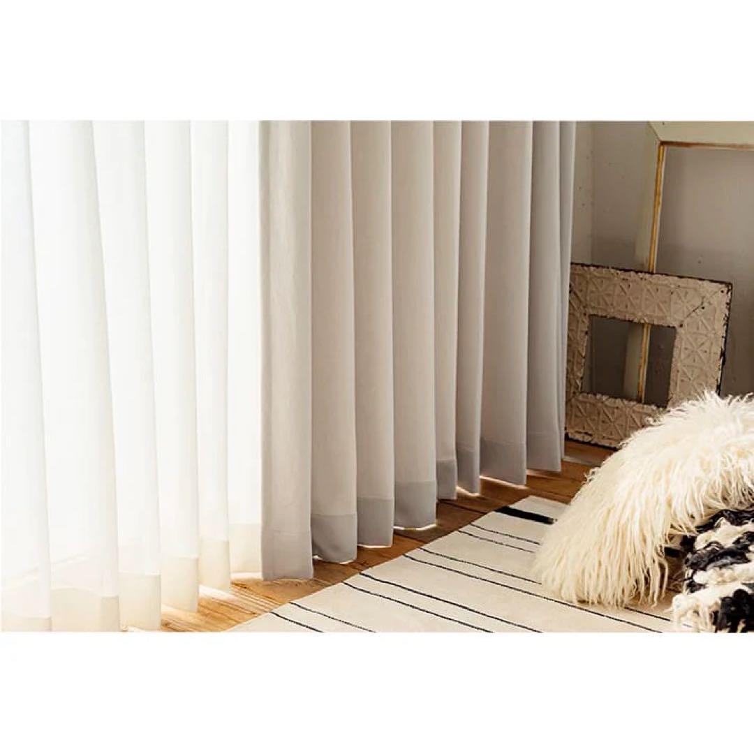 unico ウニコ　グレー　カーテン