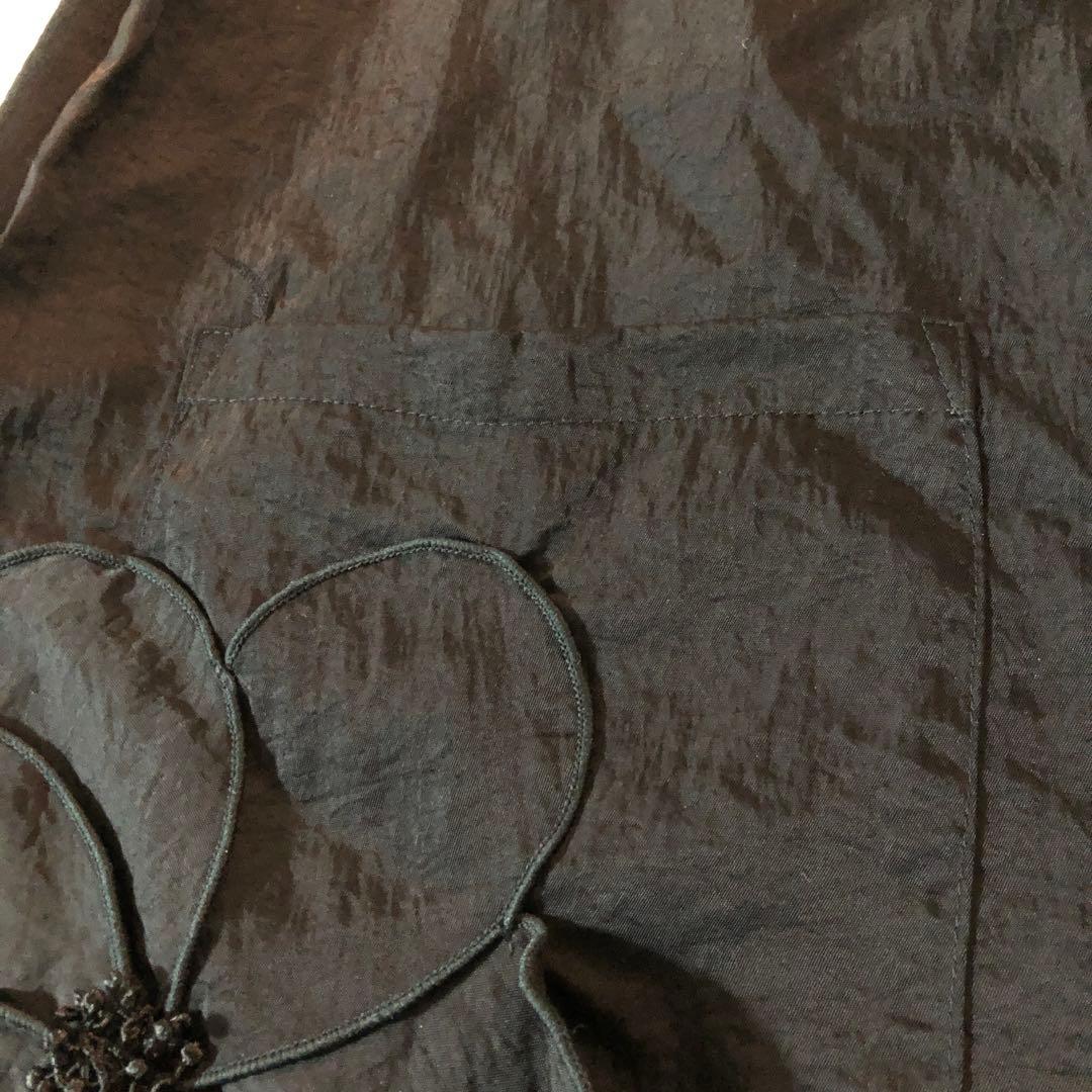 お花モチーフ フリルエプロンドレス