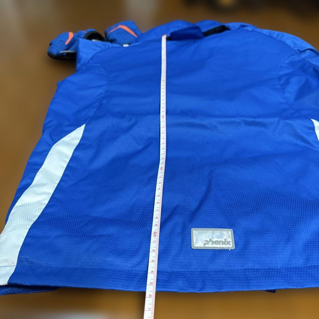 phenix スキーウェア 青 サロペット 手袋付き