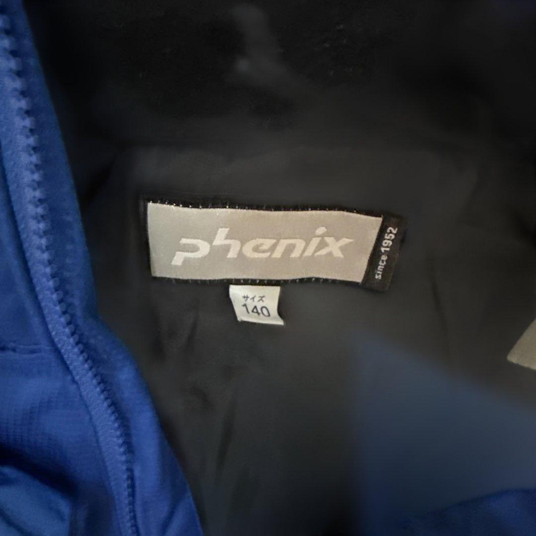 phenix スキーウェア 青 サロペット 手袋付き