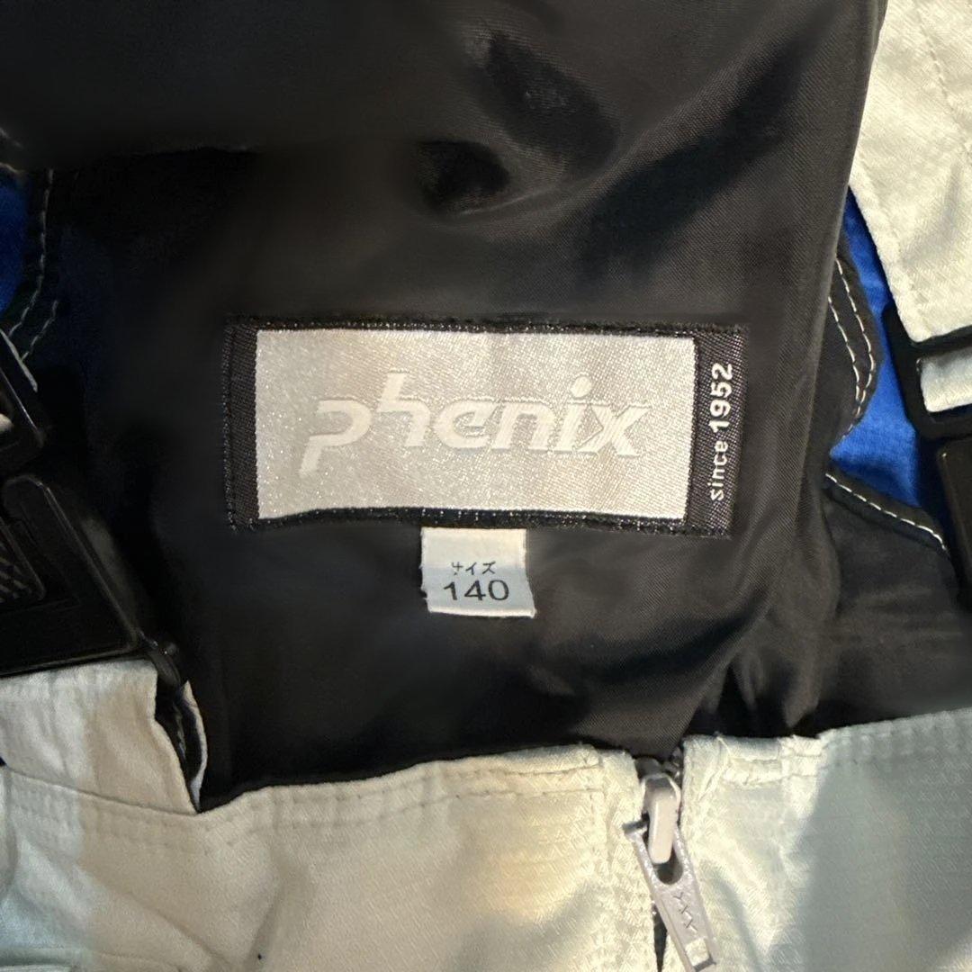 phenix スキーウェア 青 サロペット 手袋付き