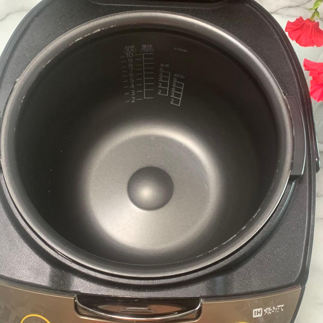 良品■TIGER炊きたて　IH 一升　銅入3層遠赤釜 JKT-B181■炊飯確認