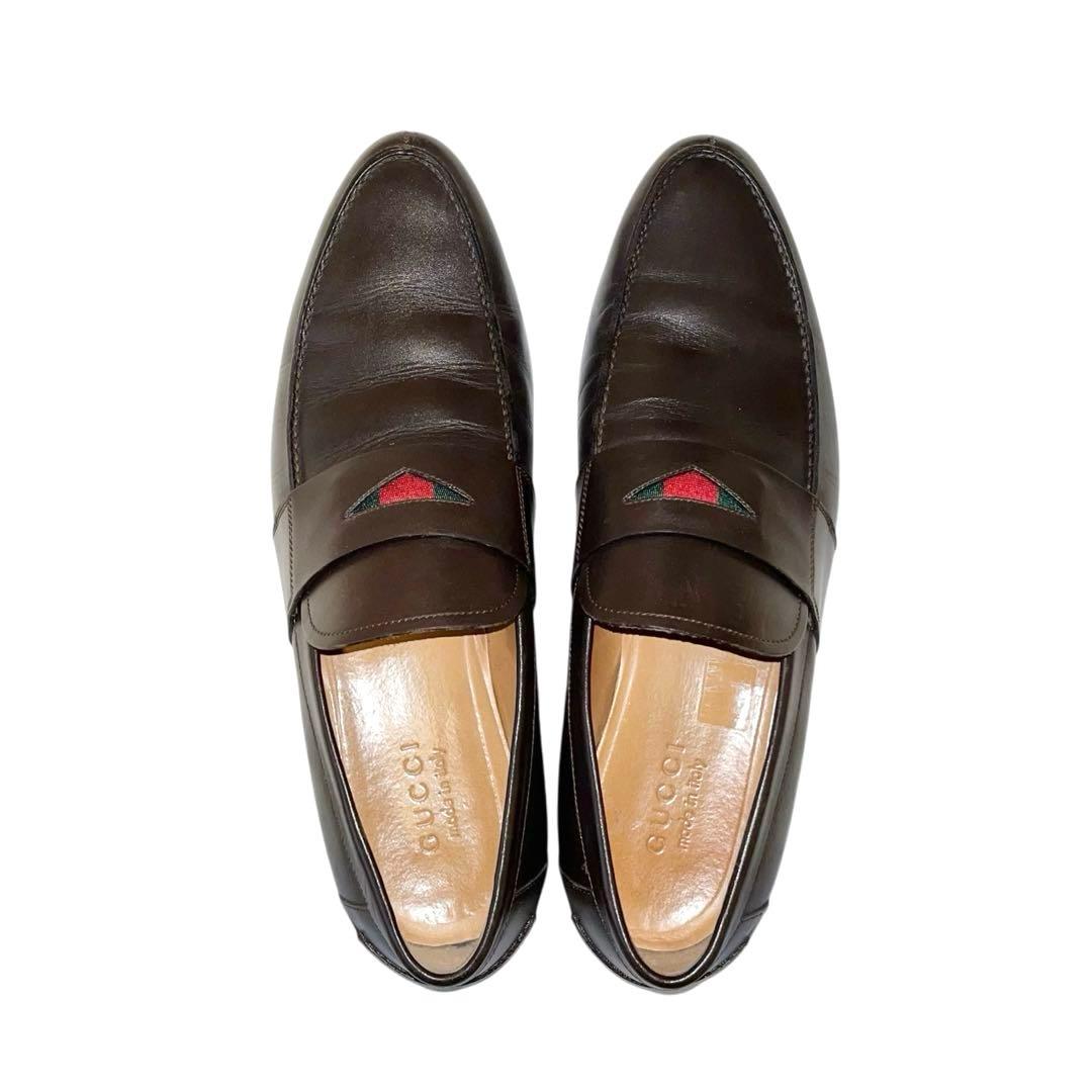 【訳あり】◾️GUCCI グッチ◾️ローファー◾️シェリーライン◾️レザー