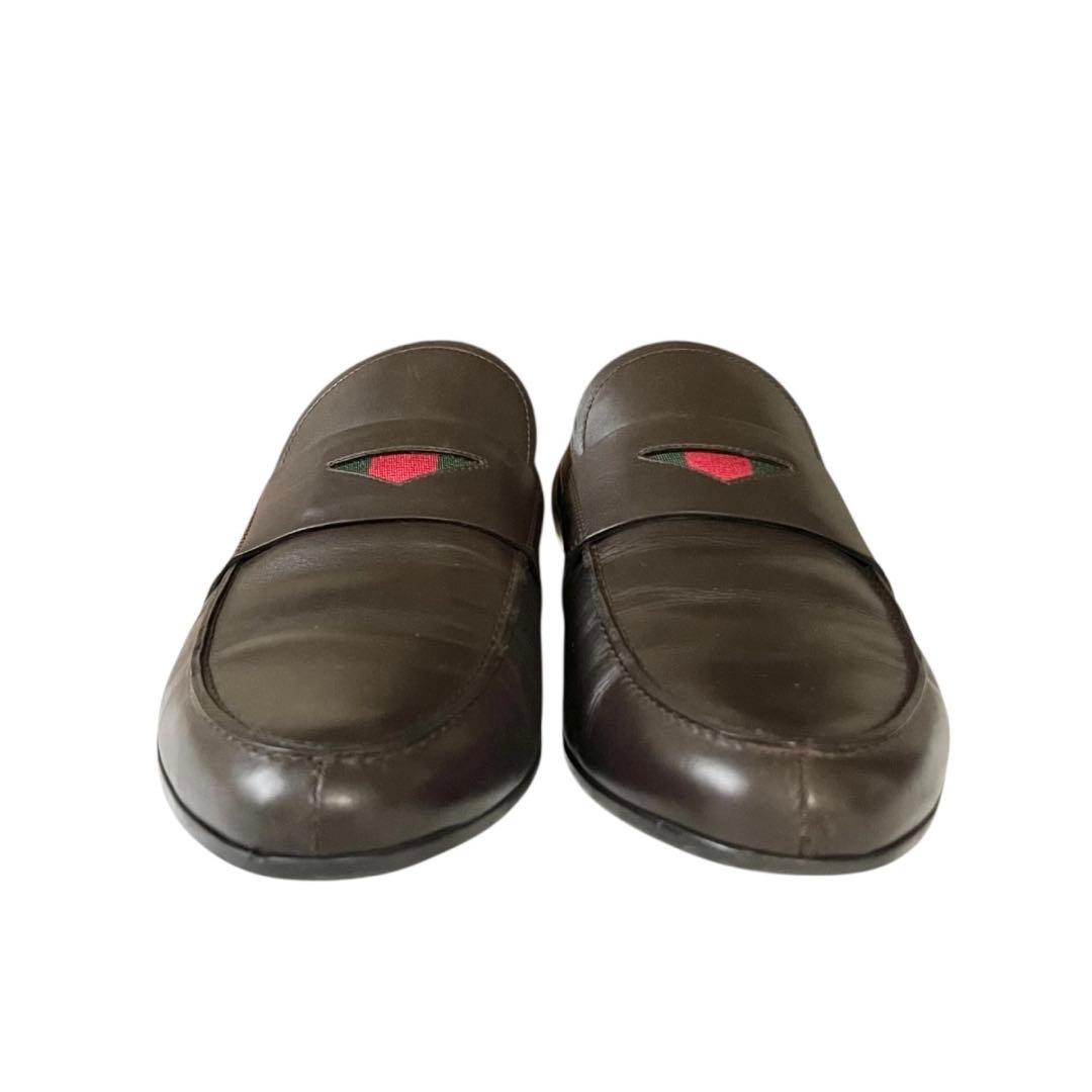 【訳あり】◾️GUCCI グッチ◾️ローファー◾️シェリーライン◾️レザー