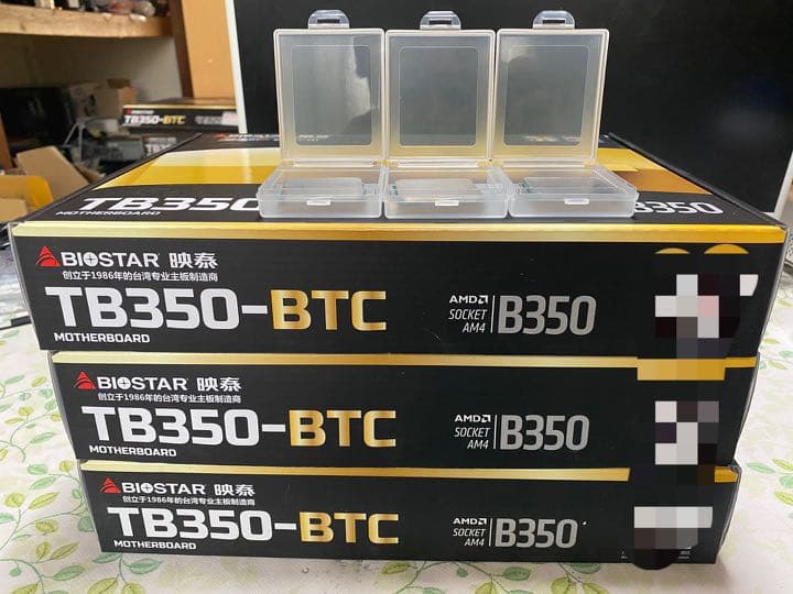 新品tb250 と同じくpro TB350btc pro  8カードCPUセット
