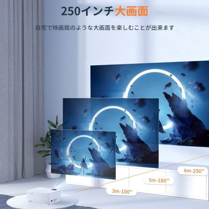 新品未使用 【高輝度&1080PフルHD対応】プロジェクター VANKYO