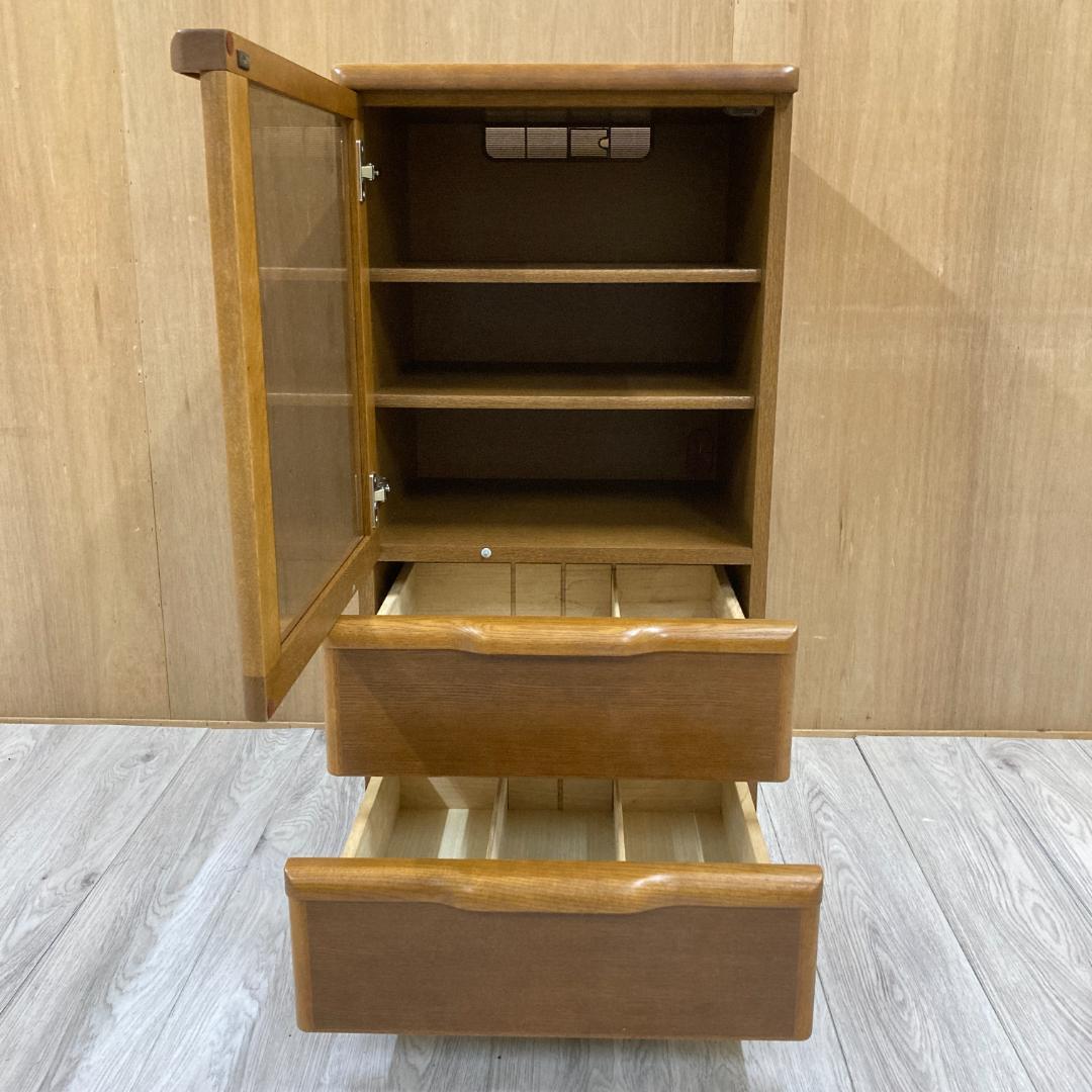 浜本工芸　キャビネット　AVラック　収納　ナラ材