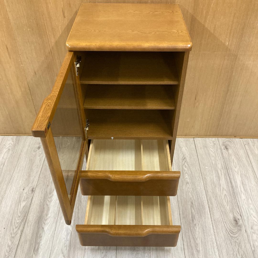 浜本工芸　キャビネット　AVラック　収納　ナラ材