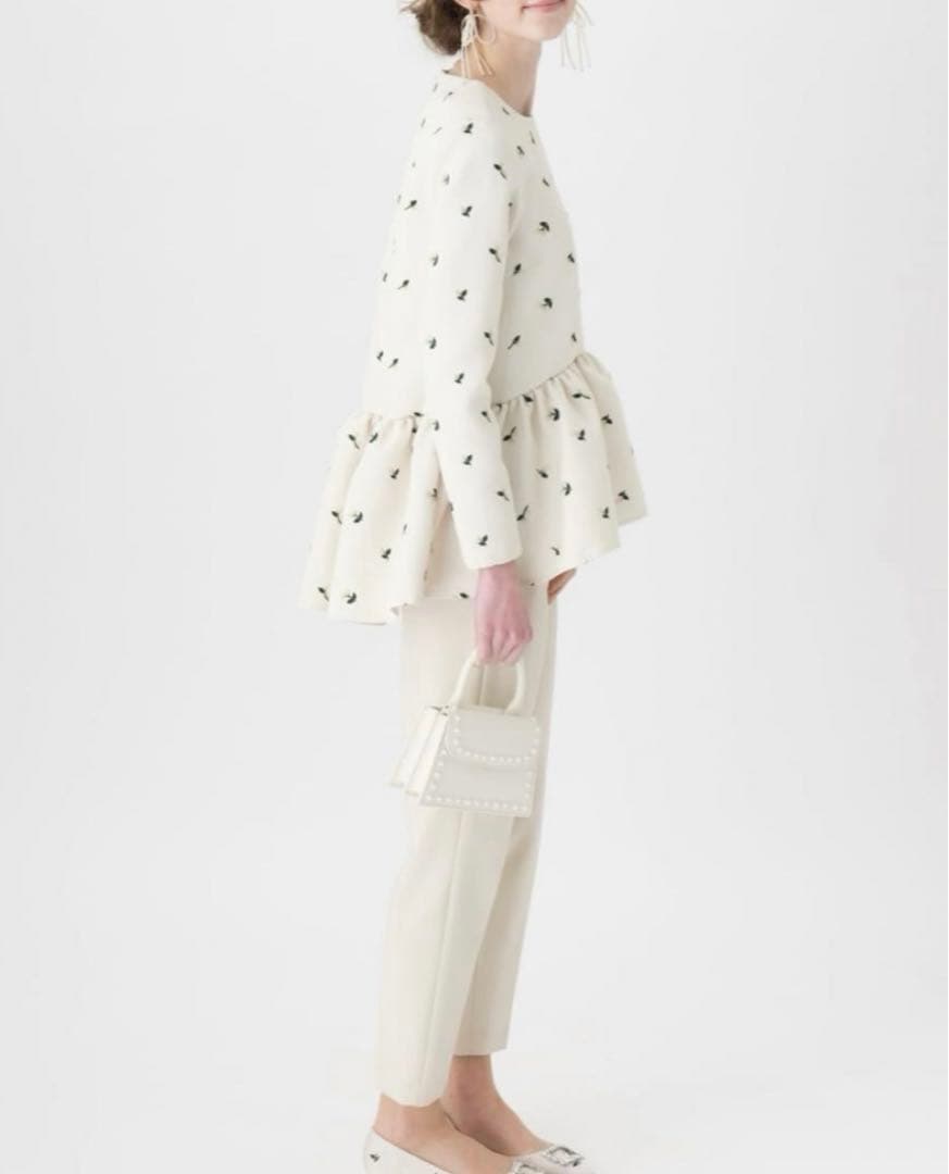 TSURUByMARIKOOIKAWA Gala ブラウス 刺繍　36