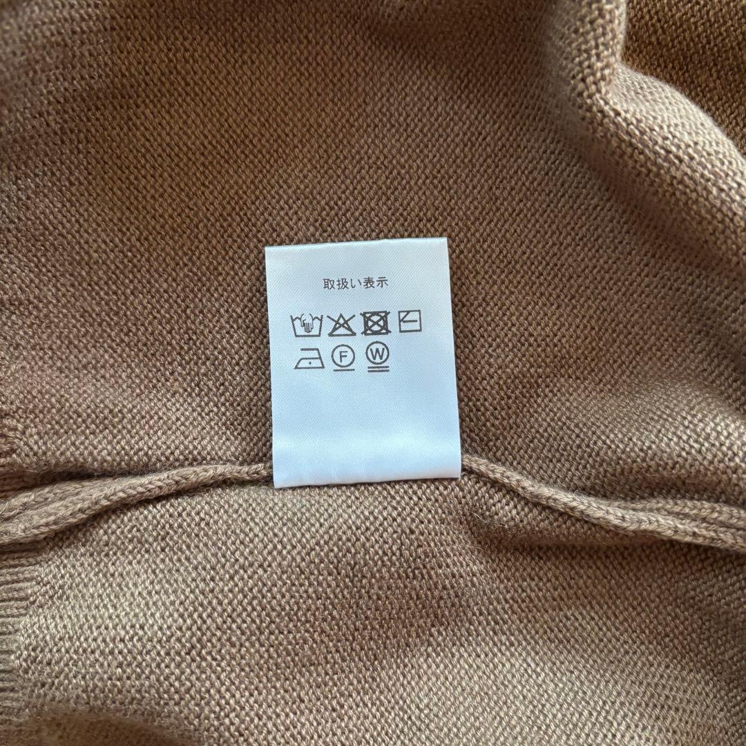 argue コットンカシミヤ カーディガン キャメル