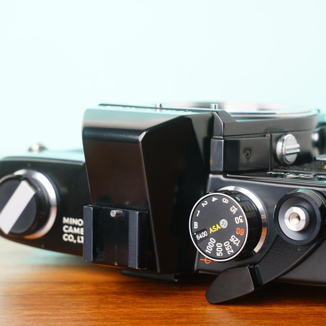 [美品] 完動品◎ミノルタ SRT101 ブラック ボディ フィルムカメラ 48