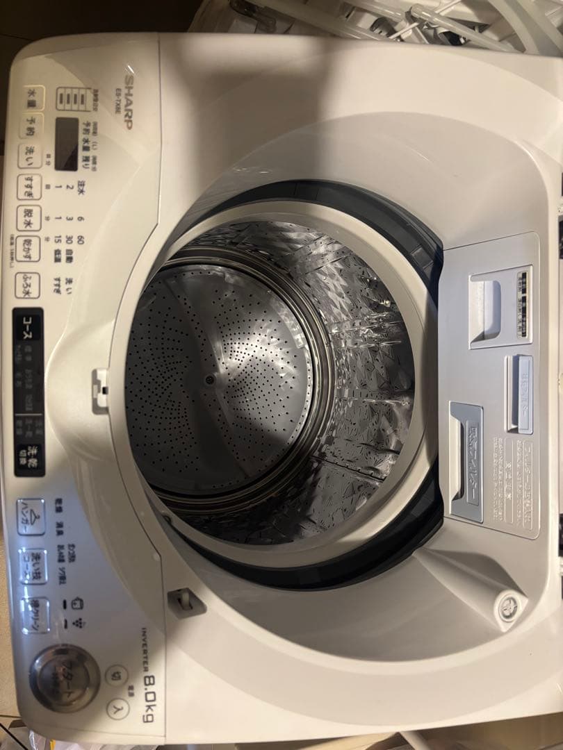 SHARP 洗濯機 乾燥機 ES-TX8E 8kg 乾燥機能　2020年製