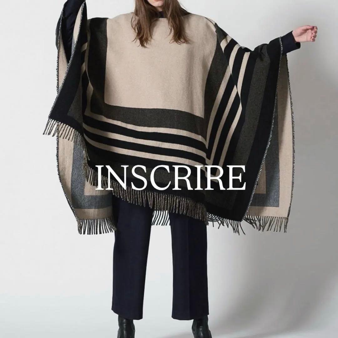 ◆試着のみ◆INSCRIRE◆ポンチョ コート ウール アンスクリア