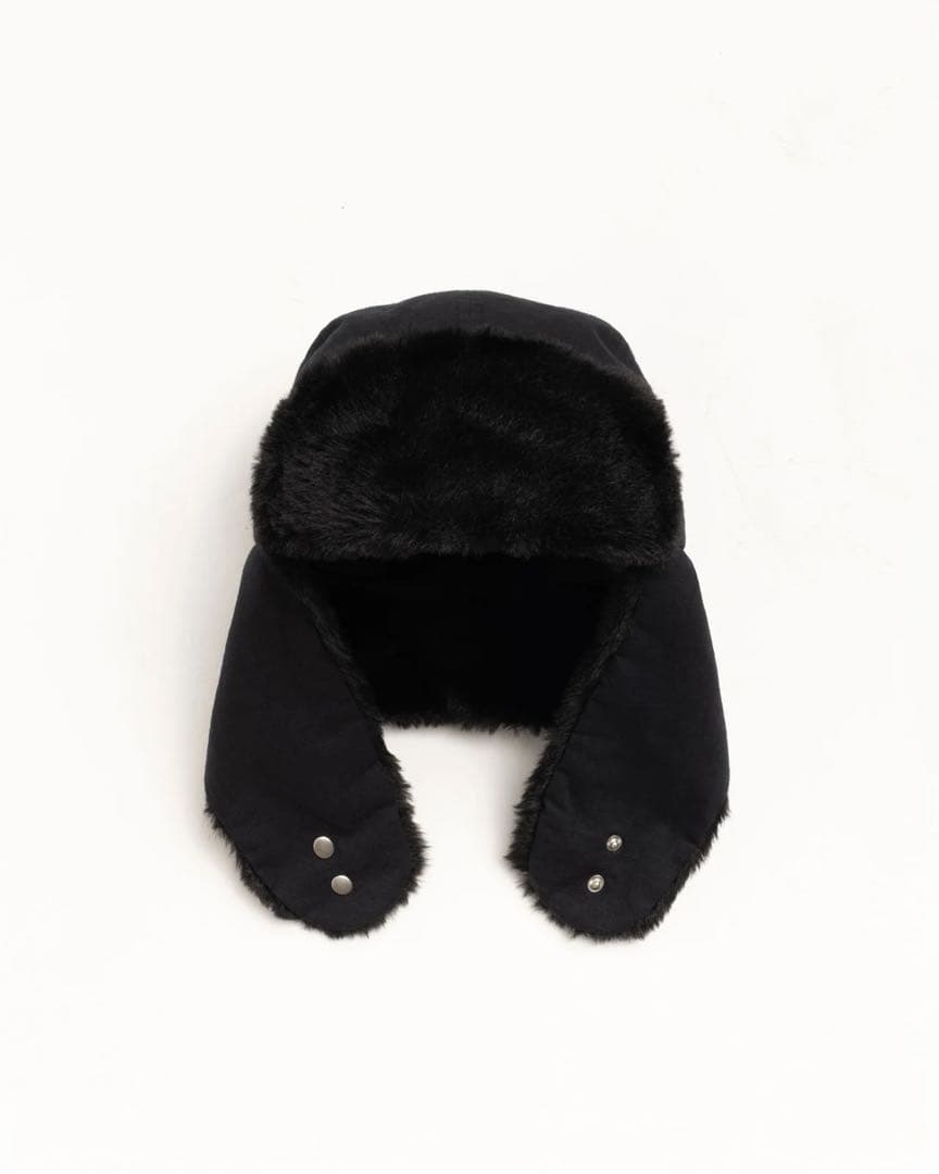 即完売品・Stussy ブラック フライトキャップ　L/XL