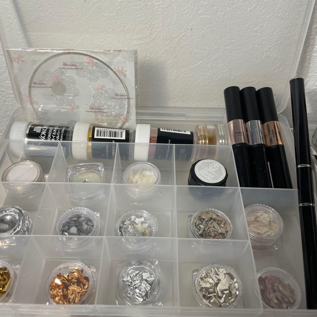 ジェルネイル 引退品 ネイルライト & リムーバー付き パーツ ネイルチップ多数