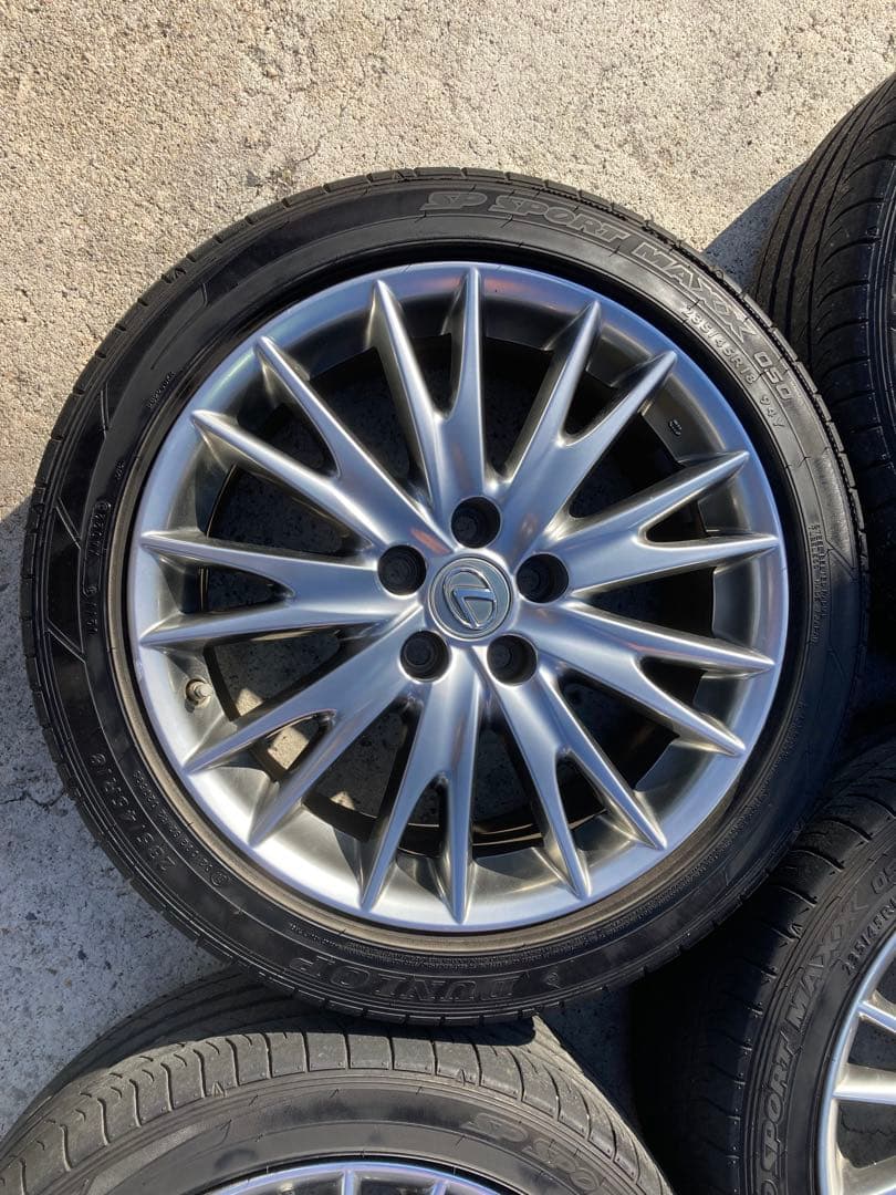 ぴかりんレクサス　10系　GS450h 純正18インチアルミホイル